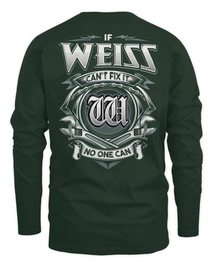 WEISS AP81-K4-626 - Personalized Ahmed Quote Apparel “If Ahmed Can't Fix It, No One Can” - Men's Long Sleeved T-Shirt - Forest Green