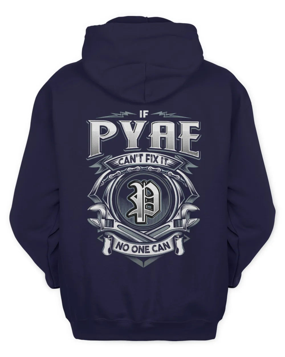 PYAE AP81-K4-626 - Personalized Ahmed Quote Apparel “If Ahmed Can't Fix It, No One Can” - Unisex Hoodie - Navy
