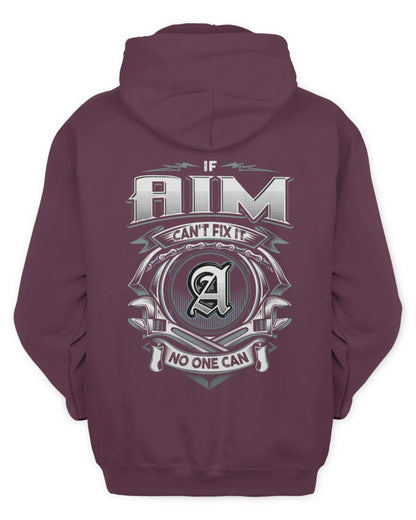 AIM AP81-K4-626 - Personalized Ahmed Quote Apparel “If Ahmed Can't Fix It, No One Can” - Unisex Hoodie - Maroon