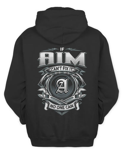 AIM AP81-K4-626 - Personalized Ahmed Quote Apparel “If Ahmed Can't Fix It, No One Can” - Unisex Hoodie - Black