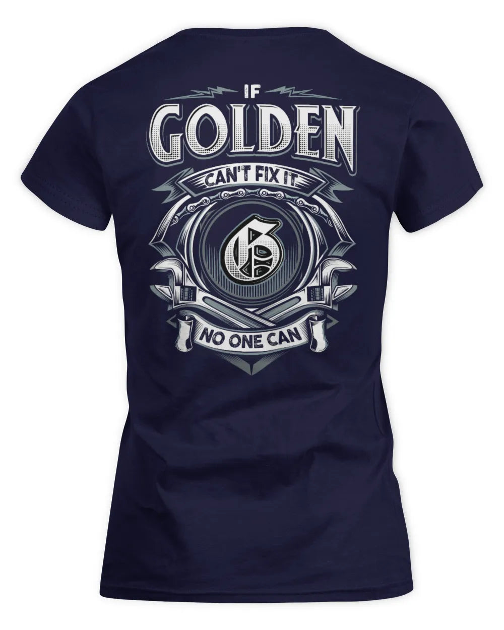 GOLDEN AP81-K4-626 - Personalized Ahmed Quote Apparel “If Ahmed Can't Fix It, No One Can” - Women's Standard T-Shirt - Navy