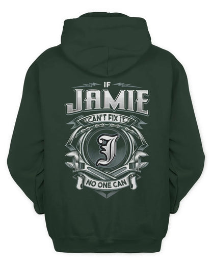 JAMIE AP81-K4-626 - Personalized Ahmed Quote Apparel “If Ahmed Can't Fix It, No One Can” - Unisex Hoodie - Forest Green