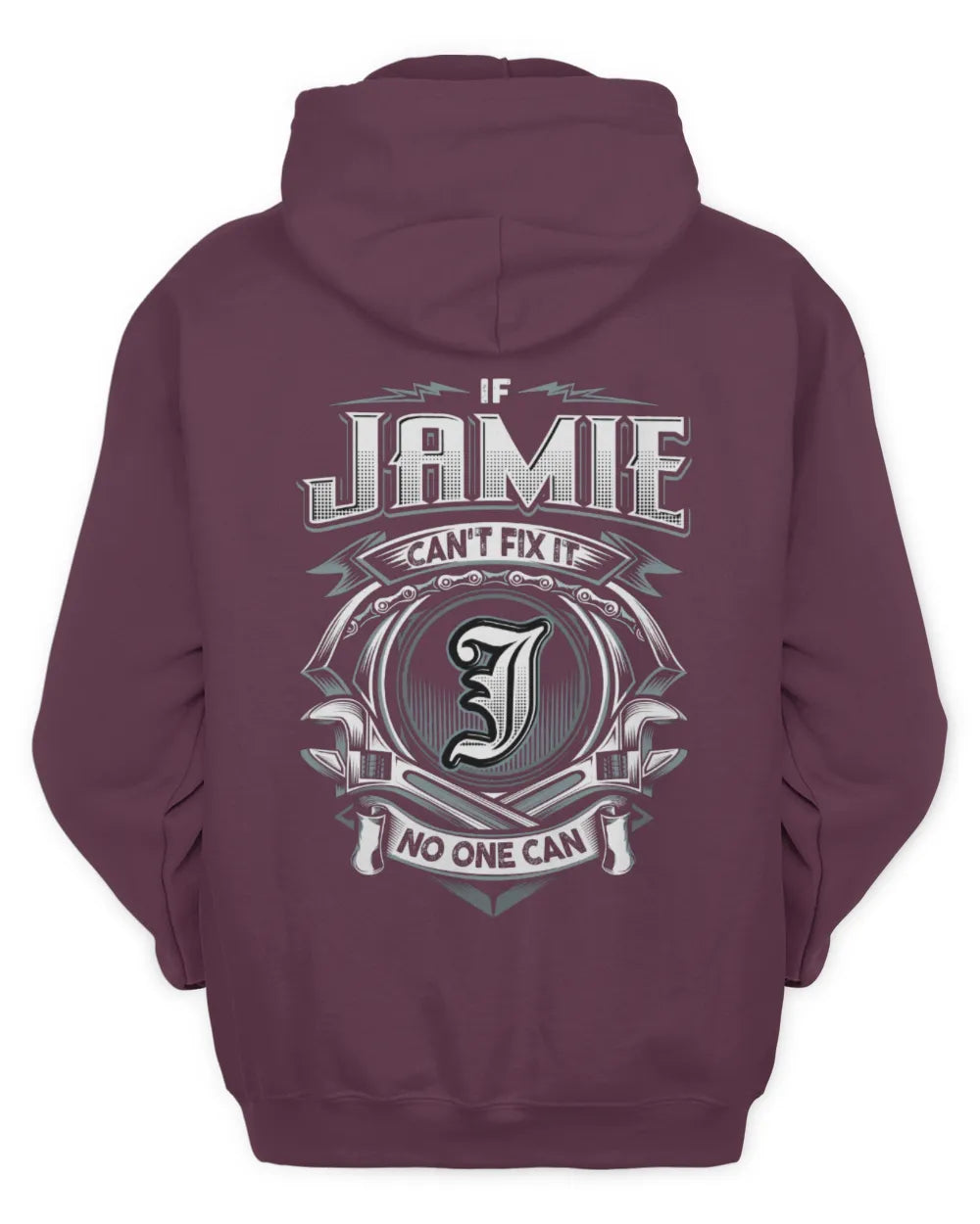 JAMIE AP81-K4-626 - Personalized Ahmed Quote Apparel “If Ahmed Can't Fix It, No One Can” - Unisex Hoodie - Maroon