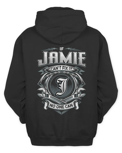 JAMIE AP81-K4-626 - Personalized Ahmed Quote Apparel “If Ahmed Can't Fix It, No One Can” - Unisex Hoodie - Black