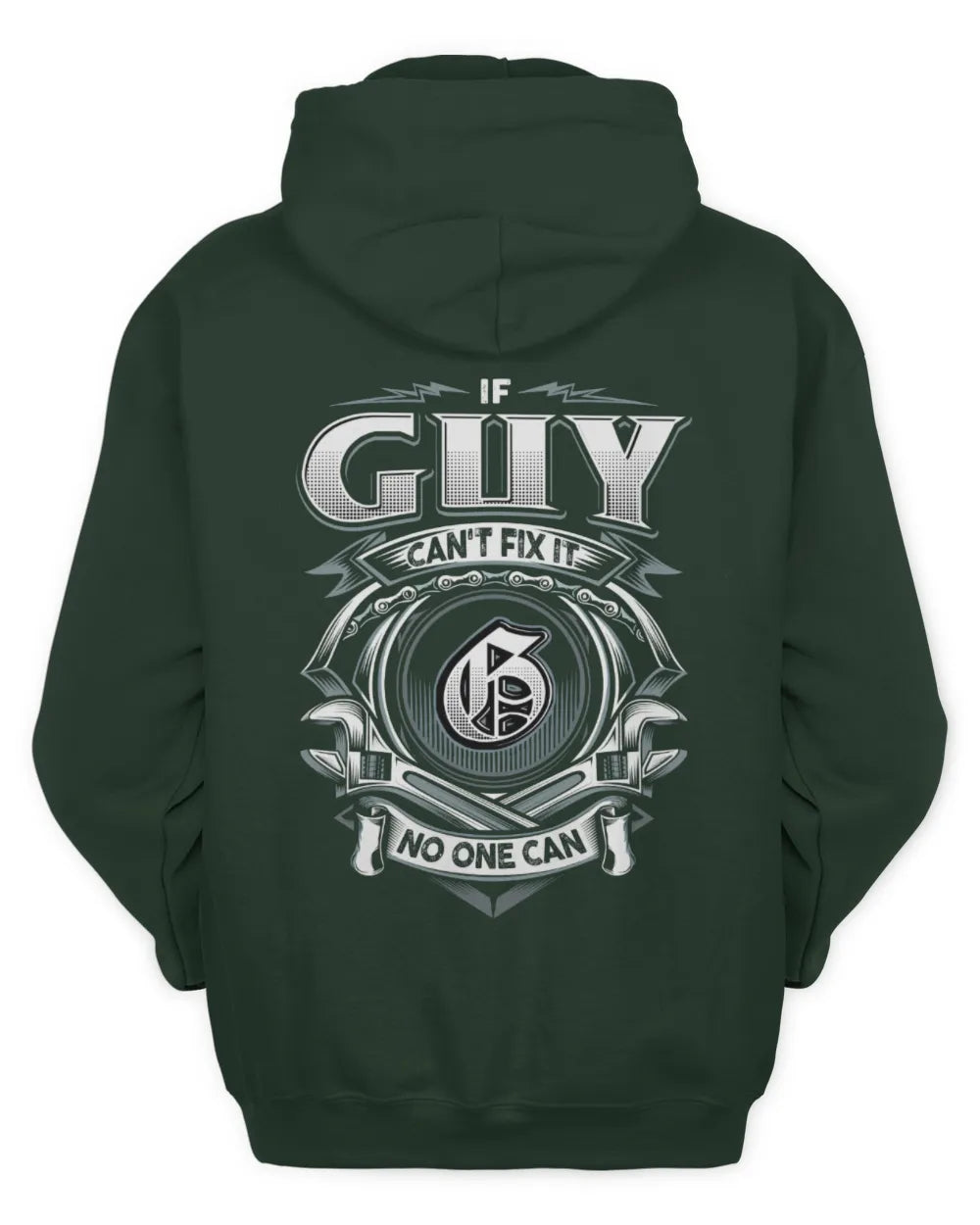 GUY AP81-K4-626 - Personalized Ahmed Quote Apparel “If Ahmed Can't Fix It, No One Can” - Unisex Hoodie - Forest Green