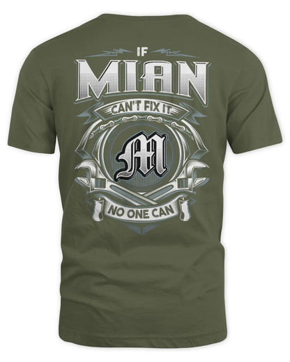 MIAN AP81-K4-626 - Personalized Ahmed Quote Apparel “If Ahmed Can't Fix It, No One Can” - Unisex Standard T-Shirt - Military Green