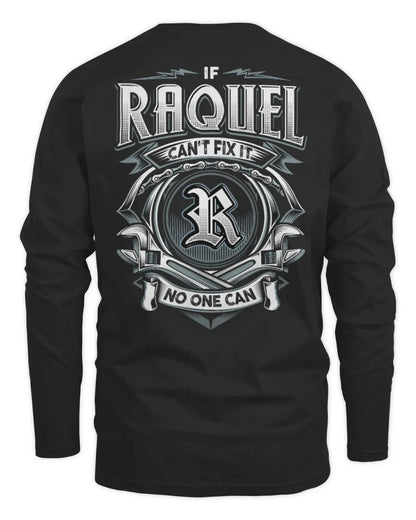 RAQUEL AP81-K4-626 - Personalized Ahmed Quote Apparel “If Ahmed Can't Fix It, No One Can” - Men's Long Sleeved T-Shirt - Black