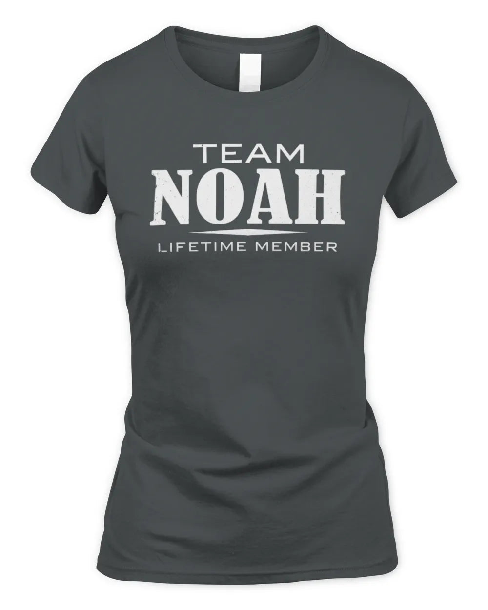 NOAH BL62-K4-128 - Personalized “Team NAME Lifetime Member” - Women's Standard T-Shirt - Charcoal