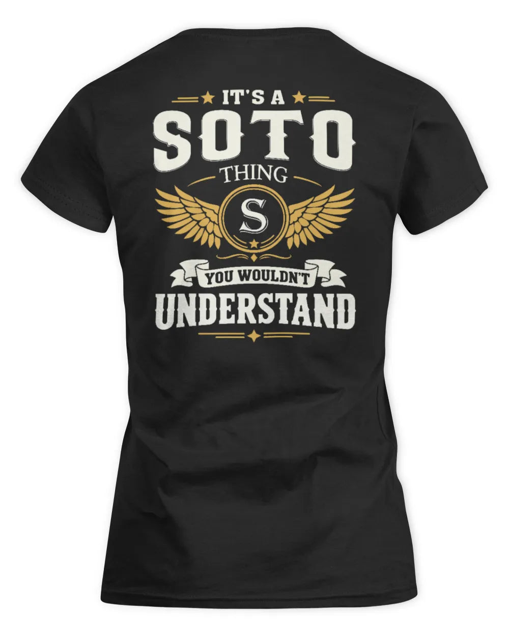 SOTO KT06-M008 It’s a [NAME] Thing – You Wouldn’t Understand | Personalized Vintage T-Shirt - Women's Standard T-Shirt - Black