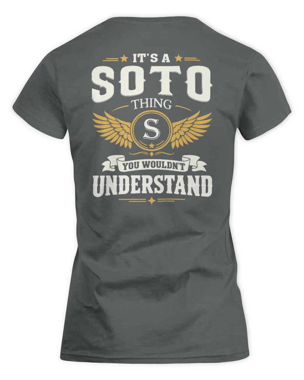 SOTO KT06-M008 It’s a [NAME] Thing – You Wouldn’t Understand | Personalized Vintage T-Shirt - Women's Standard T-Shirt - Charcoal