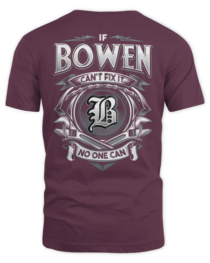 BOWEN AP81-K4-626 - Personalized Ahmed Quote Apparel “If Ahmed Can't Fix It, No One Can” - Unisex Standard T-Shirt - Maroon