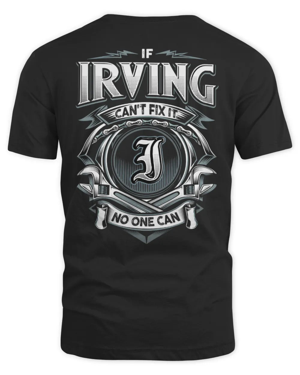 IRVING AP81-K4-626 - Personalized Ahmed Quote Apparel “If Ahmed Can't Fix It, No One Can” - Unisex Standard T-Shirt - Black