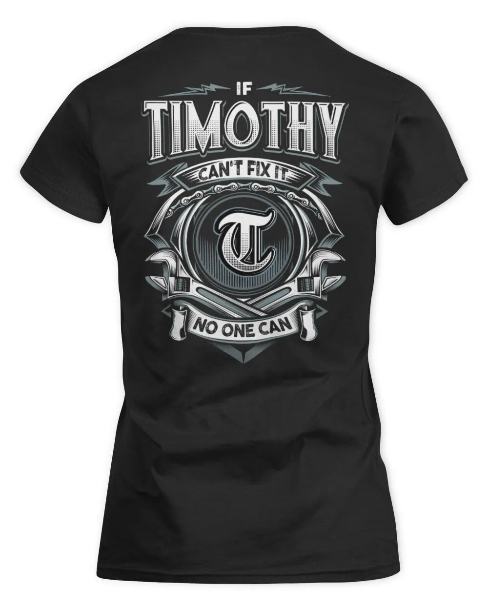 TIMOTHY AP81-K4-626 - Personalized Ahmed Quote Apparel “If Ahmed Can't Fix It, No One Can” - Women's Standard T-Shirt - Black