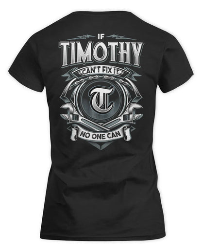 TIMOTHY AP81-K4-626 - Personalized Ahmed Quote Apparel “If Ahmed Can't Fix It, No One Can” - Women's Standard T-Shirt - Black