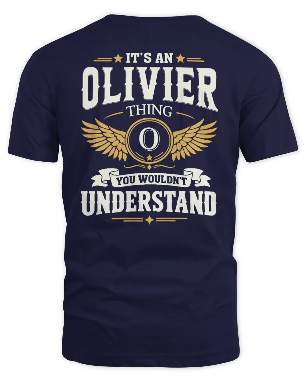 OLIVIER KT06-M008 It’s a [NAME] Thing – You Wouldn’t Understand | Personalized Vintage T-Shirt - Unisex Standard T-Shirt - Navy