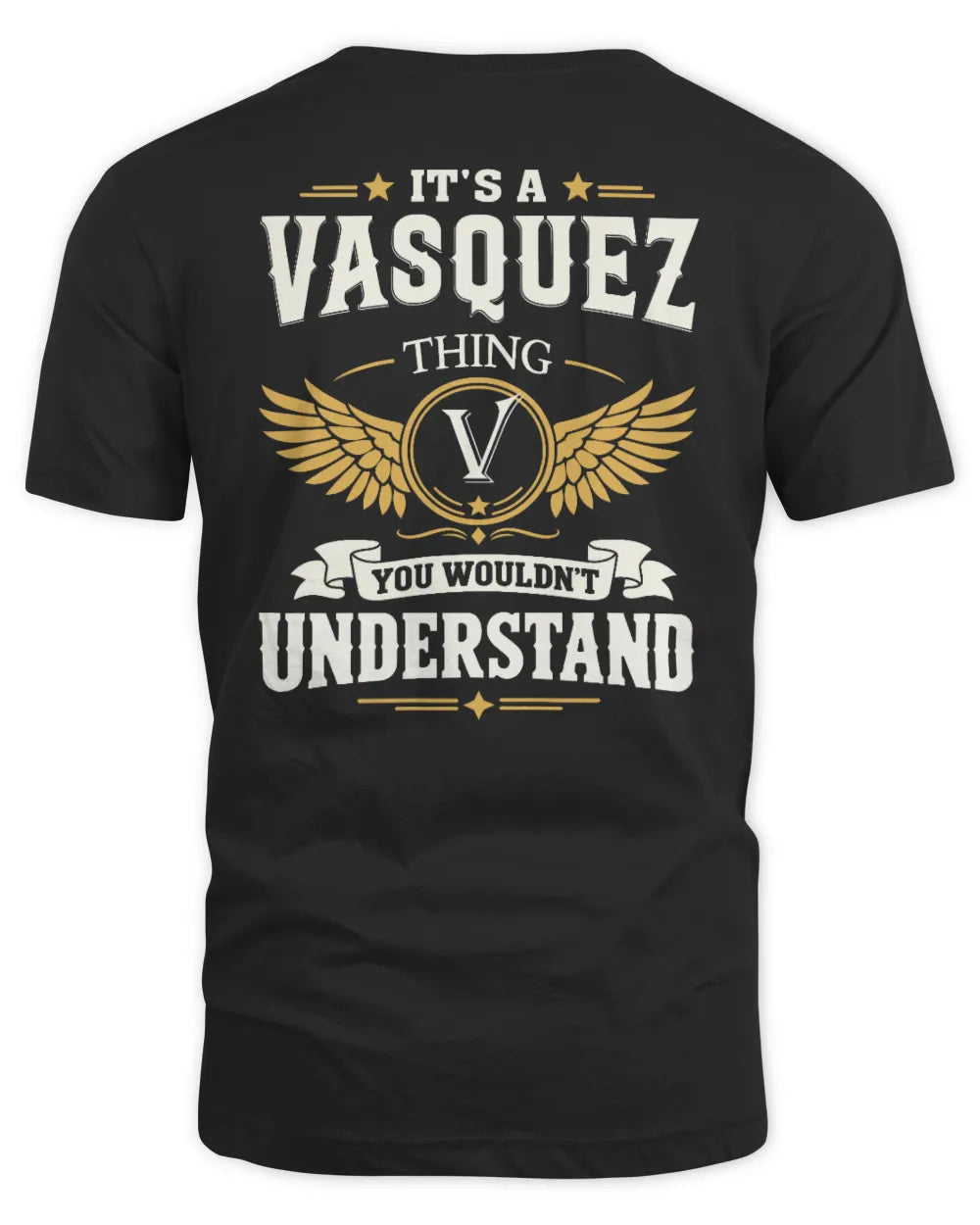VASQUEZ KT06-M008 It’s a [NAME] Thing – You Wouldn’t Understand | Personalized Vintage T-Shirt - Unisex Standard T-Shirt - Black
