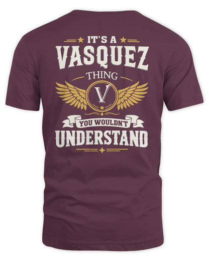 VASQUEZ KT06-M008 It’s a [NAME] Thing – You Wouldn’t Understand | Personalized Vintage T-Shirt - Unisex Standard T-Shirt - Maroon