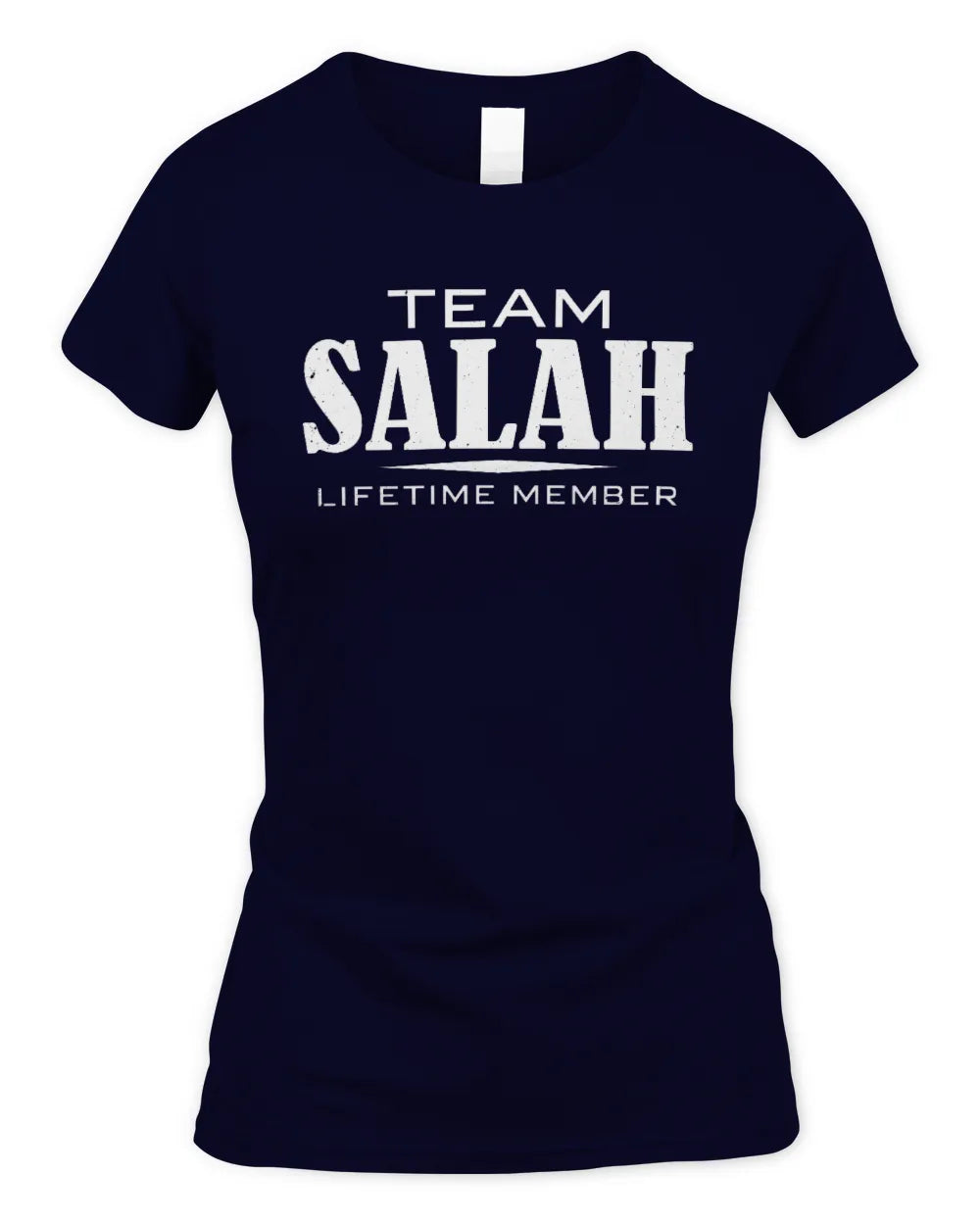 SALAH BL62-K4-128 - Personalized “Team NAME Lifetime Member” - Women's Standard T-Shirt - Navy