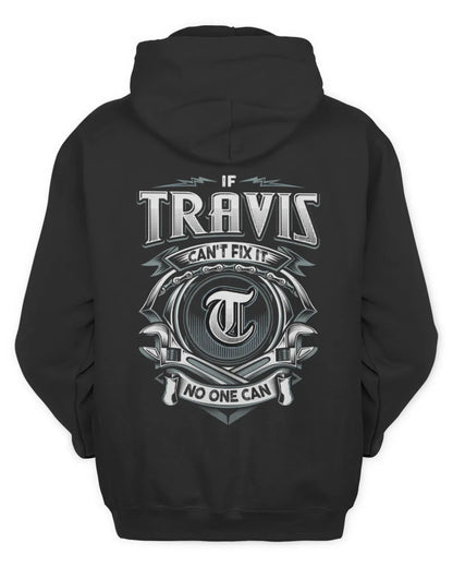 TRAVIS AP81-K4-626 - Personalized Ahmed Quote Apparel “If Ahmed Can't Fix It, No One Can” - Unisex Hoodie - Black