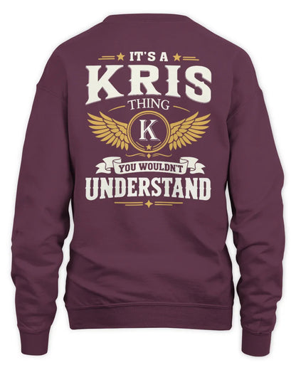 KRIS KT06-M008 It’s a [NAME] Thing – You Wouldn’t Understand | Personalized Vintage T-Shirt - Unisex Sweatshirt - Maroon