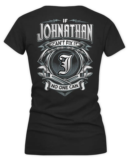 JOHNATHAN AP81-K4-626 - Personalized Ahmed Quote Apparel “If Ahmed Can't Fix It, No One Can” - Women's V-Neck T-Shirt - Black