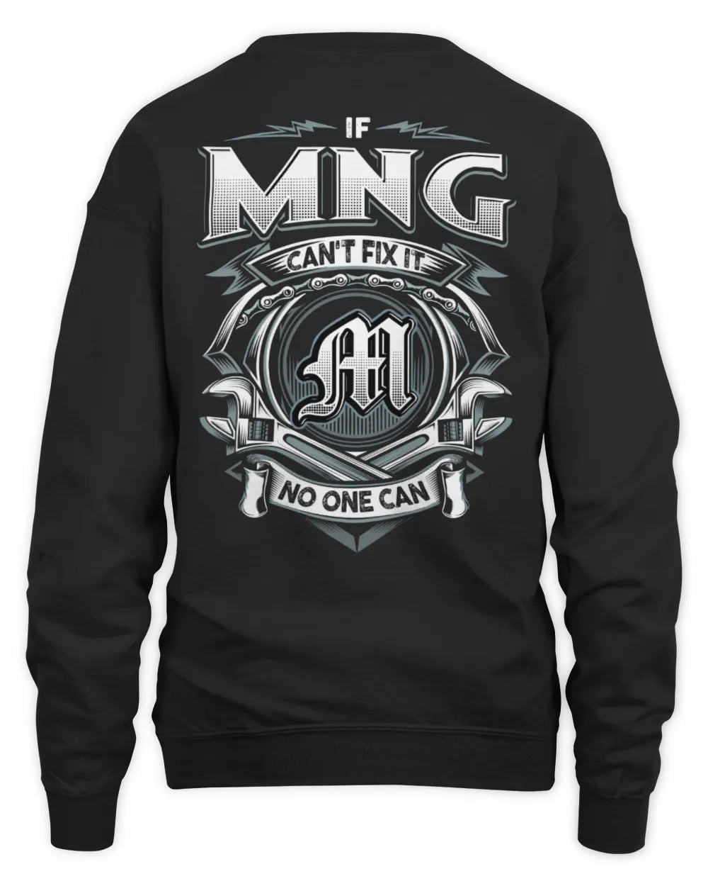 MNG AP81-K4-626 - Personalized Ahmed Quote Apparel “If Ahmed Can't Fix It, No One Can” - Unisex Sweatshirt - Black