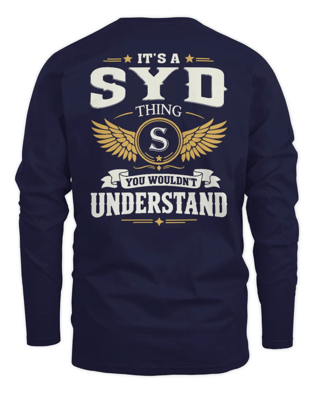 SYD KT06-M008 It’s a [NAME] Thing – You Wouldn’t Understand | Personalized Vintage T-Shirt - Men's Long Sleeved T-Shirt - Navy