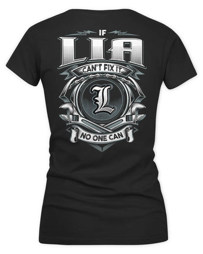 LIA AP81-K4-626 - Personalized Ahmed Quote Apparel “If Ahmed Can't Fix It, No One Can” - Women's V-Neck T-Shirt - Black