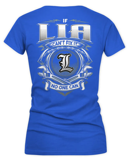 LIA AP81-K4-626 - Personalized Ahmed Quote Apparel “If Ahmed Can't Fix It, No One Can” - Women's V-Neck T-Shirt - Royal