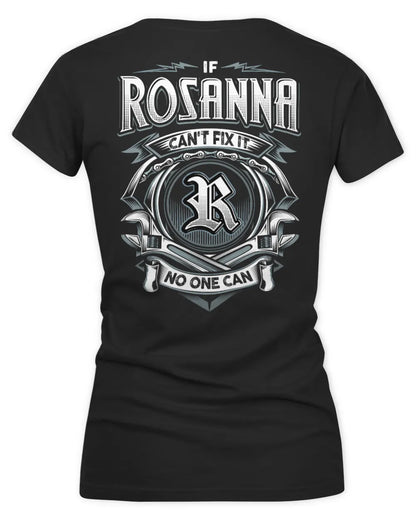 ROSANNA AP81-K4-626 - Personalized Ahmed Quote Apparel “If Ahmed Can't Fix It, No One Can” - Women's V-Neck T-Shirt - Black
