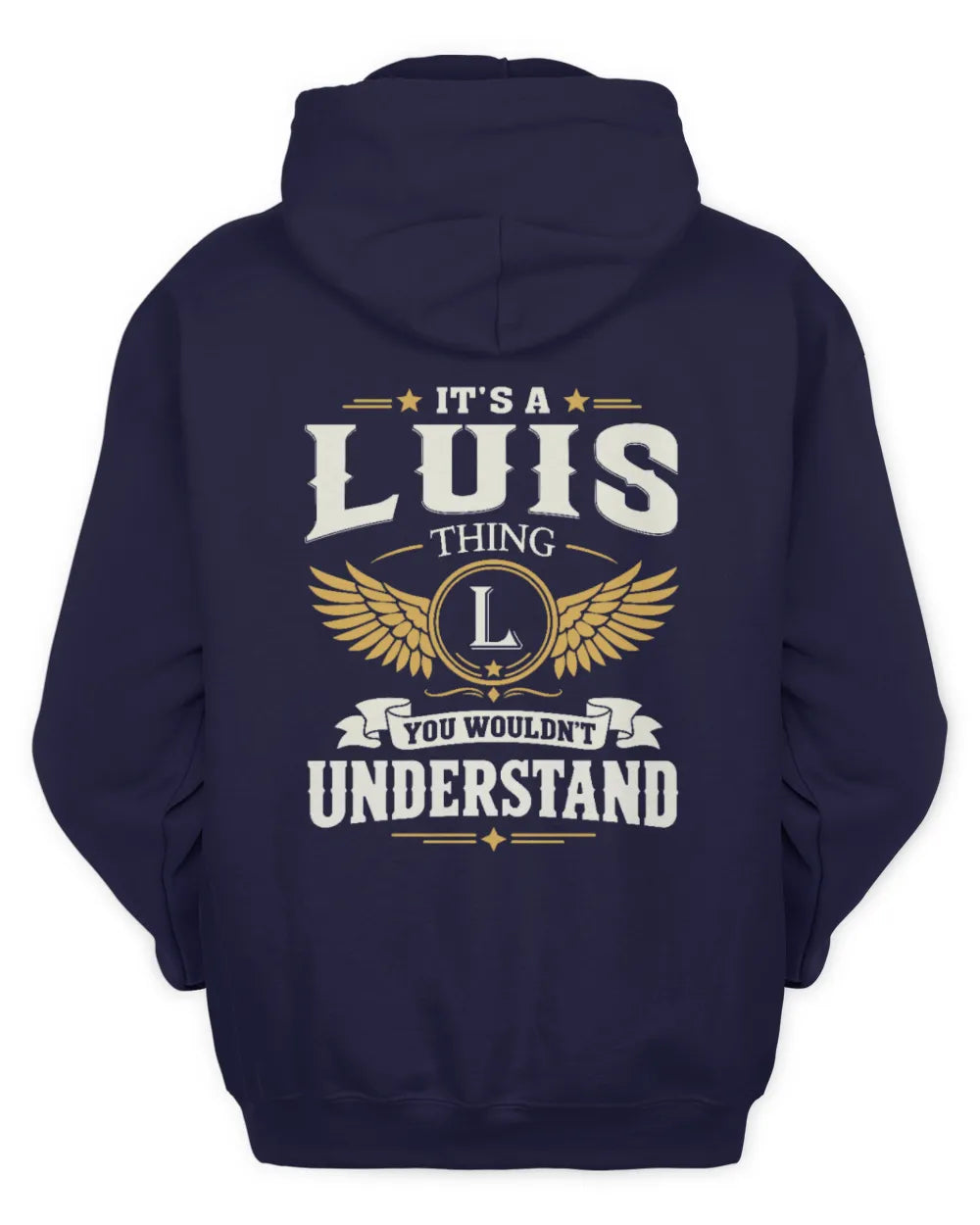 LUIS KT06-M008 It’s a [NAME] Thing – You Wouldn’t Understand | Personalized Vintage T-Shirt - Unisex Hoodie - Navy