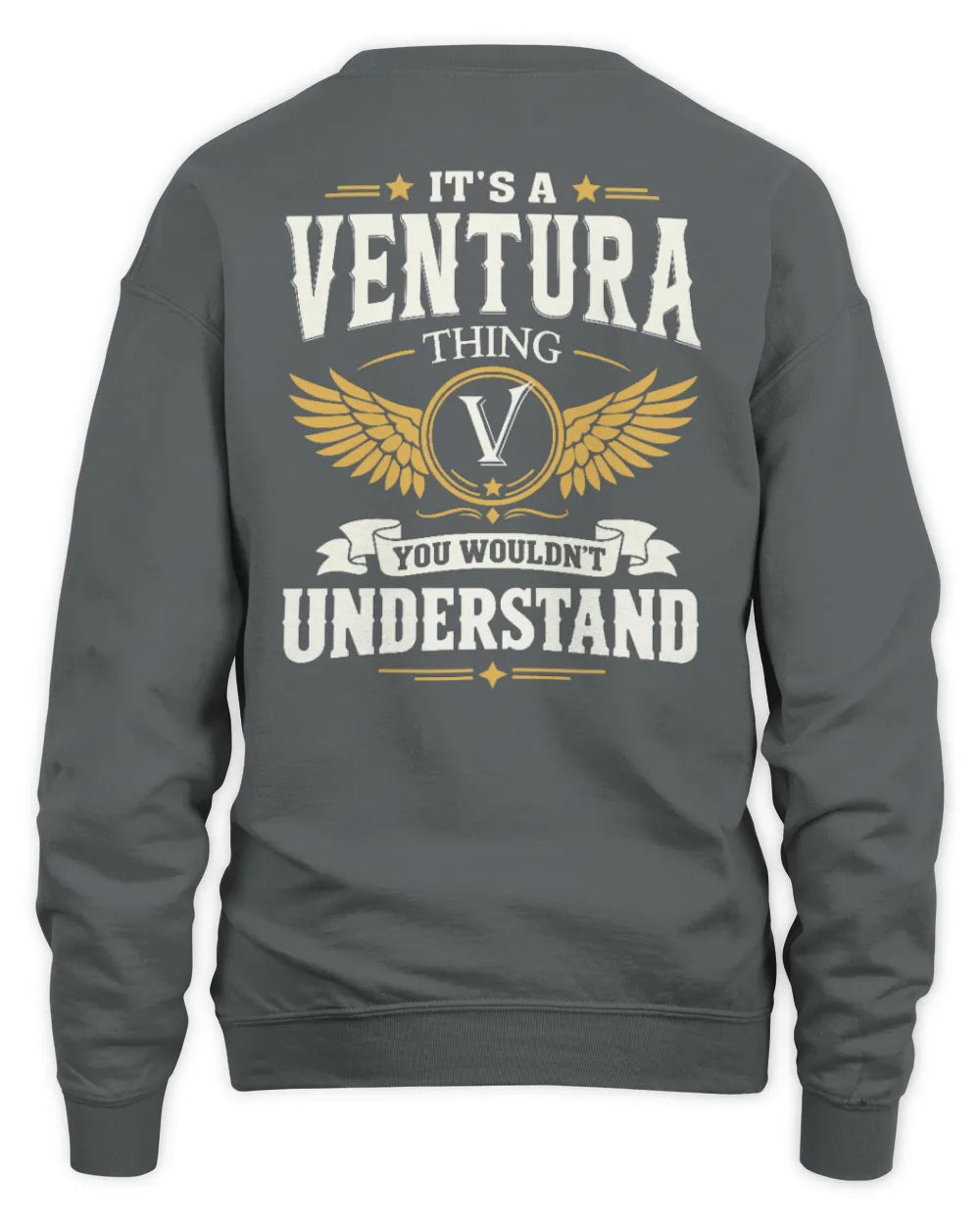 VENTURA KT06-M008 It’s a [NAME] Thing – You Wouldn’t Understand | Personalized Vintage T-Shirt - Unisex Sweatshirt - Charcoal
