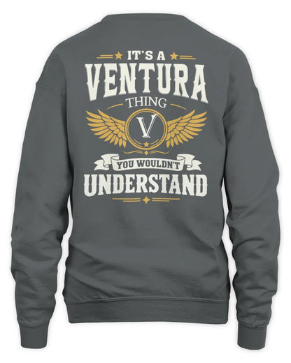 VENTURA KT06-M008 It’s a [NAME] Thing – You Wouldn’t Understand | Personalized Vintage T-Shirt - Unisex Sweatshirt - Charcoal