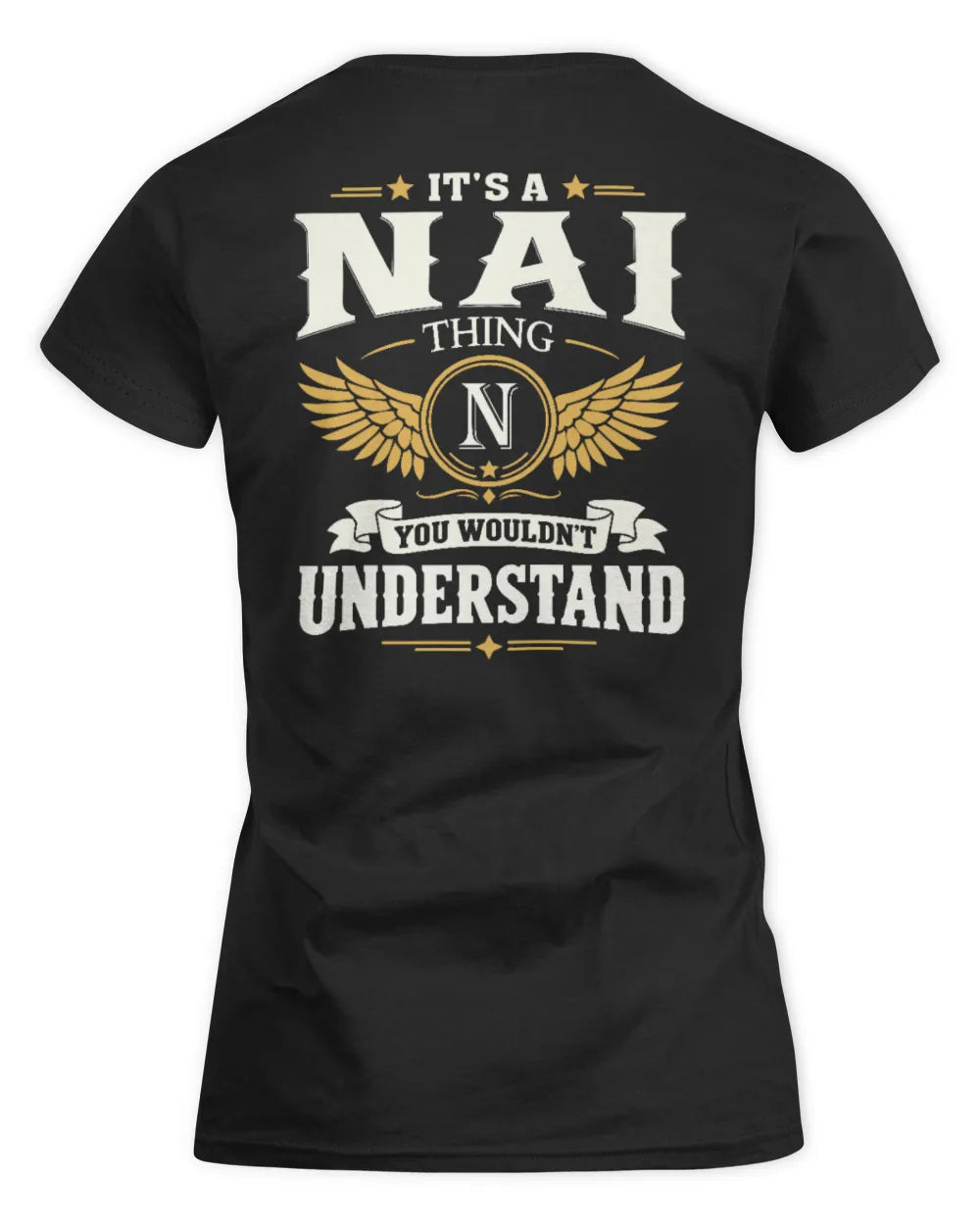 NAI KT06-M008 It’s a [NAME] Thing – You Wouldn’t Understand | Personalized Vintage T-Shirt - Women's Standard T-Shirt - Black