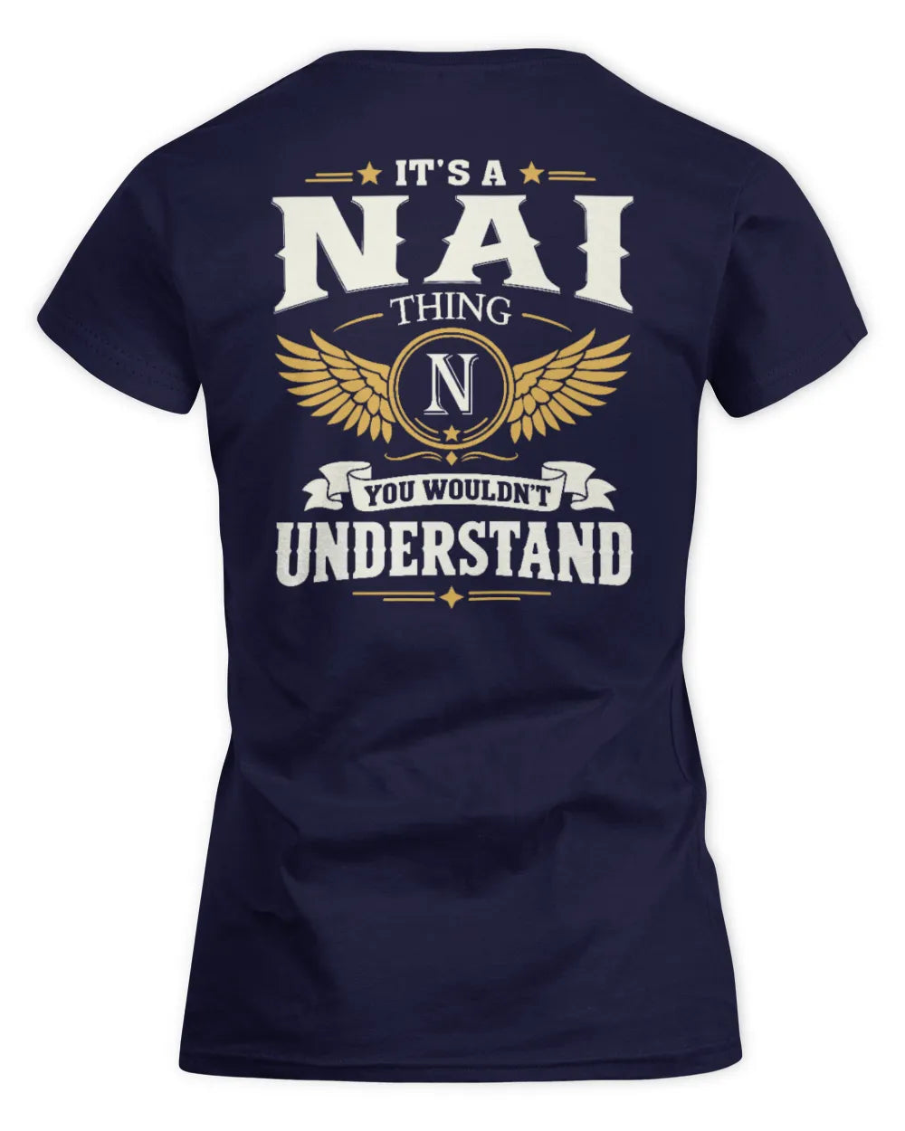 NAI KT06-M008 It’s a [NAME] Thing – You Wouldn’t Understand | Personalized Vintage T-Shirt - Women's Standard T-Shirt - Navy