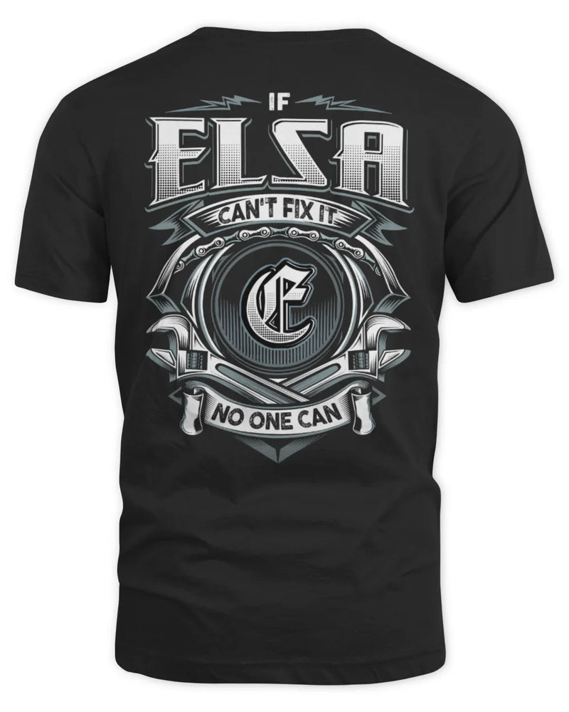 ELSA AP81-K4-626 - Personalized Ahmed Quote Apparel “If Ahmed Can't Fix It, No One Can” - Unisex Standard T-Shirt - Black