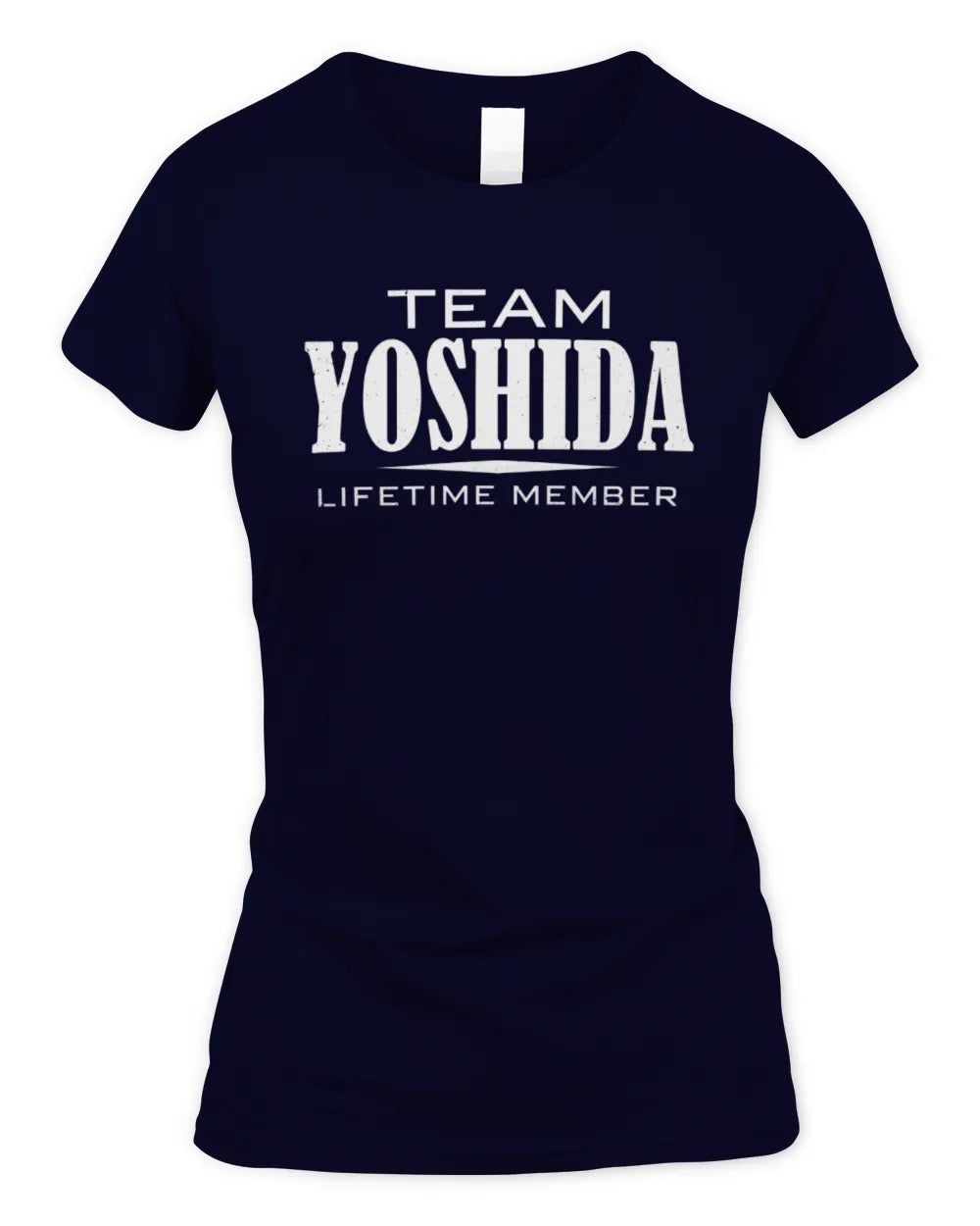 YOSHIDA BL62-K4-128 - Personalized “Team NAME Lifetime Member” - Women's Standard T-Shirt - Navy