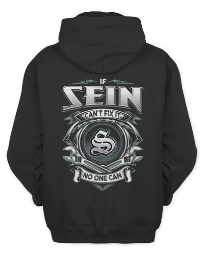 SEIN AP81-K4-626 - Personalized Ahmed Quote Apparel “If Ahmed Can't Fix It, No One Can” - Unisex Hoodie - Black