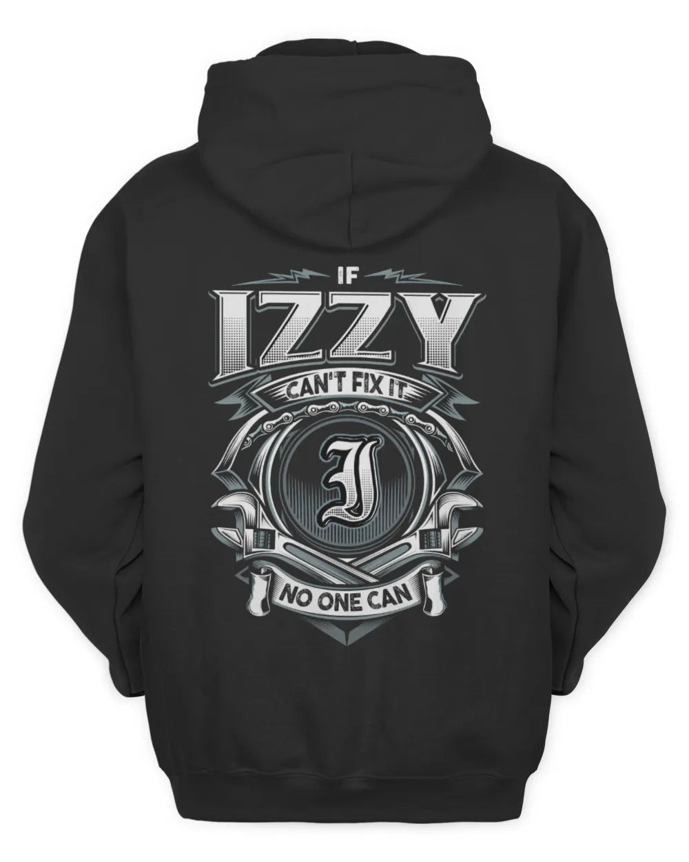 IZZY AP81-K4-626 - Personalized Ahmed Quote Apparel “If Ahmed Can't Fix It, No One Can” - Unisex Hoodie - Black