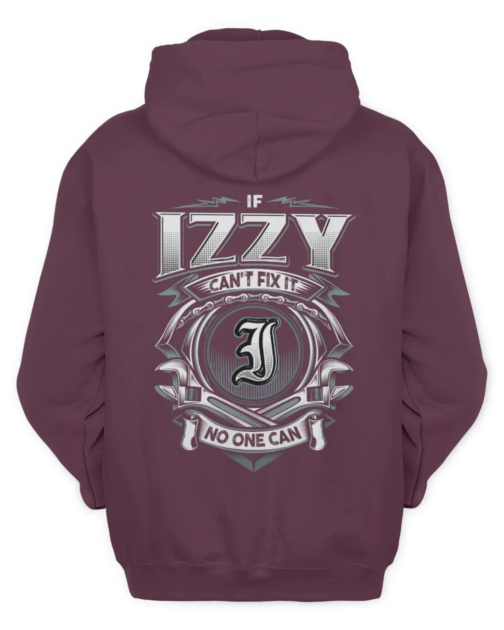 IZZY AP81-K4-626 - Personalized Ahmed Quote Apparel “If Ahmed Can't Fix It, No One Can” - Unisex Hoodie - Maroon