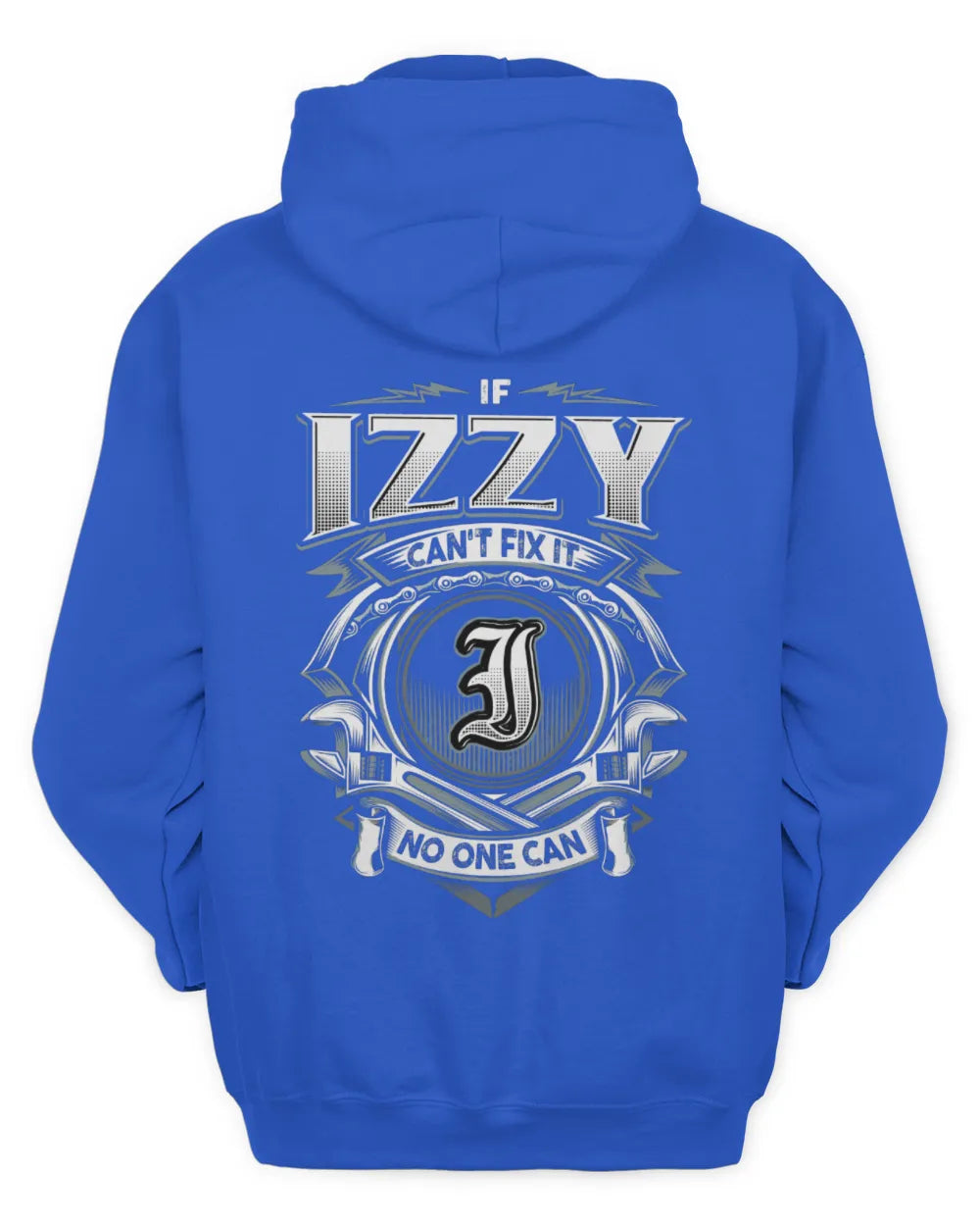 IZZY AP81-K4-626 - Personalized Ahmed Quote Apparel “If Ahmed Can't Fix It, No One Can” - Unisex Hoodie - Royal