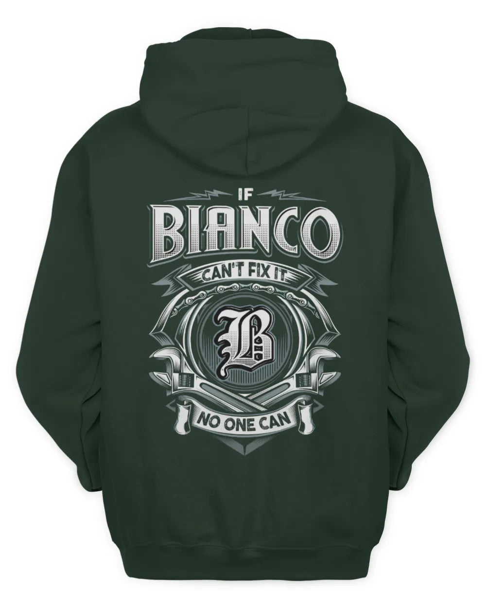 BIANCO AP81-K4-626 - Personalized Ahmed Quote Apparel “If Ahmed Can't Fix It, No One Can” - Unisex Hoodie - Forest Green