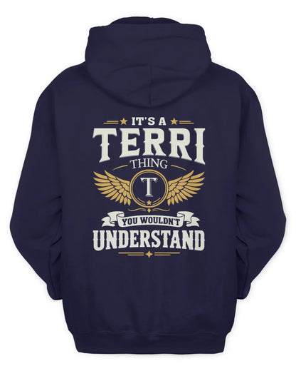 TERRI KT06-M008 It’s a [NAME] Thing – You Wouldn’t Understand | Personalized Vintage T-Shirt - Unisex Hoodie - Navy