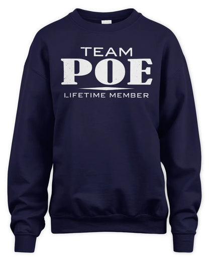 POE BL62-K4-128 - Personalized “Team NAME Lifetime Member” - Unisex Sweatshirt - Navy