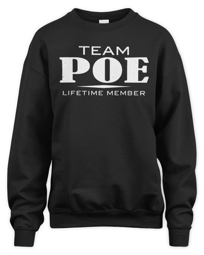 POE BL62-K4-128 - Personalized “Team NAME Lifetime Member” - Unisex Sweatshirt - Black