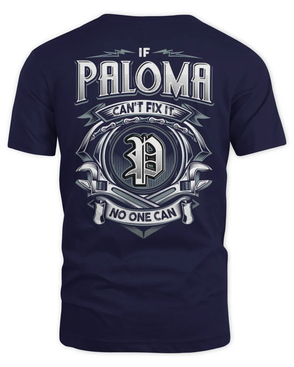 PALOMA AP81-K4-626 - Personalized Ahmed Quote Apparel “If Ahmed Can't Fix It, No One Can” - Unisex Standard T-Shirt - Navy