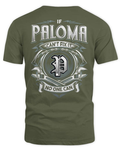 PALOMA AP81-K4-626 - Personalized Ahmed Quote Apparel “If Ahmed Can't Fix It, No One Can” - Unisex Standard T-Shirt - Military Green