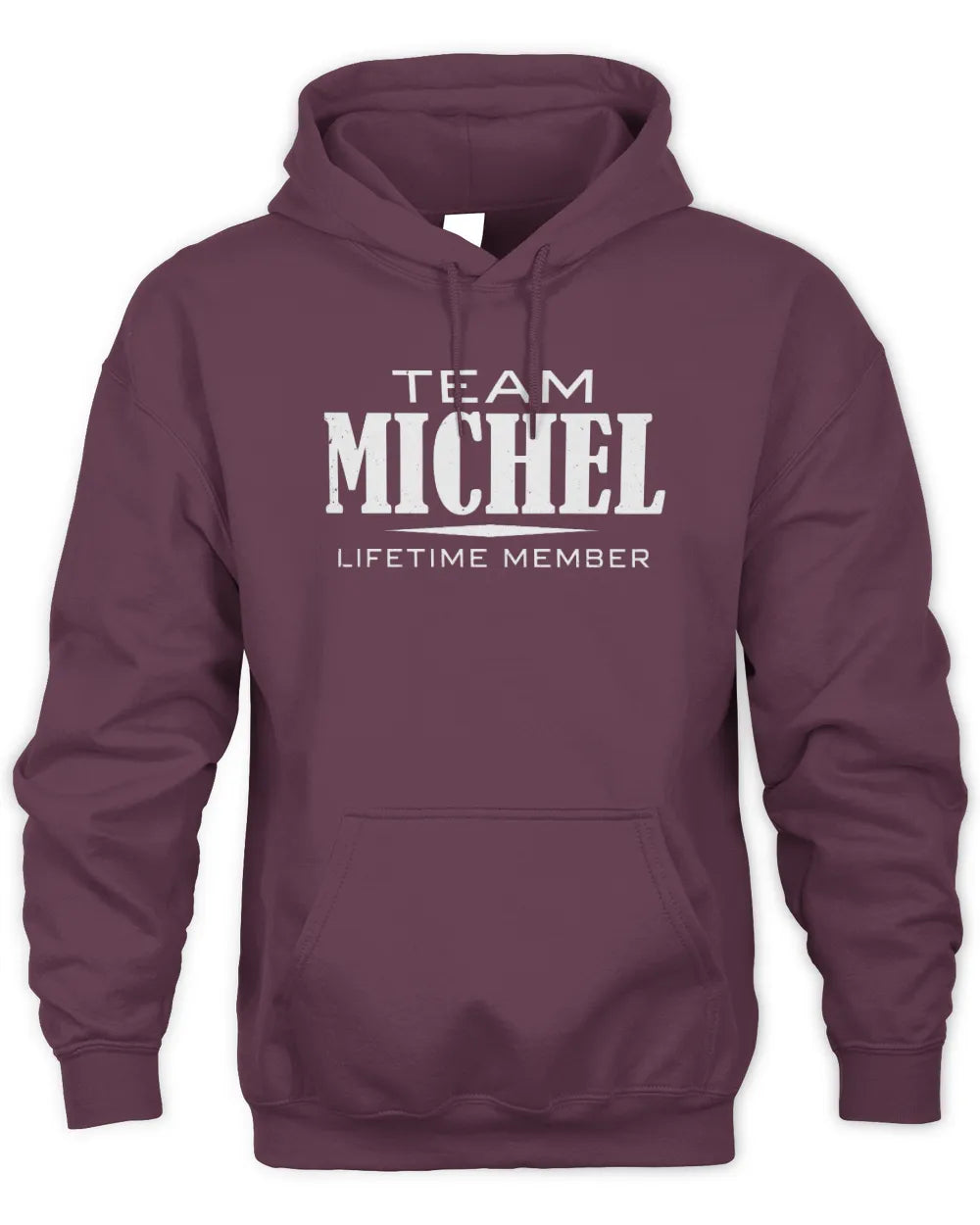 MICHEL BL62-K4-128 - Personalized “Team NAME Lifetime Member” - Unisex Hoodie - Maroon