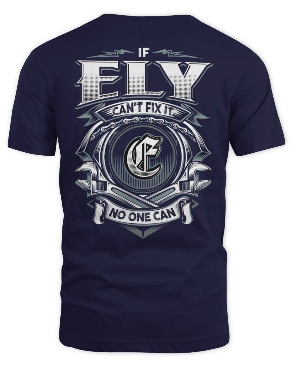 ELY AP81-K4-626 - Personalized Ahmed Quote Apparel “If Ahmed Can't Fix It, No One Can” - Unisex Standard T-Shirt - Navy
