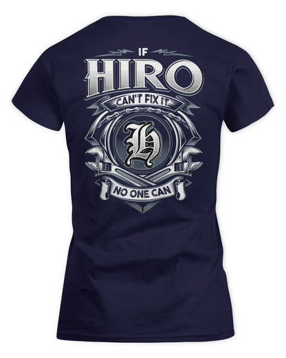 HIRO AP81-K4-626 - Personalized Ahmed Quote Apparel “If Ahmed Can't Fix It, No One Can” - Women's Standard T-Shirt - Navy